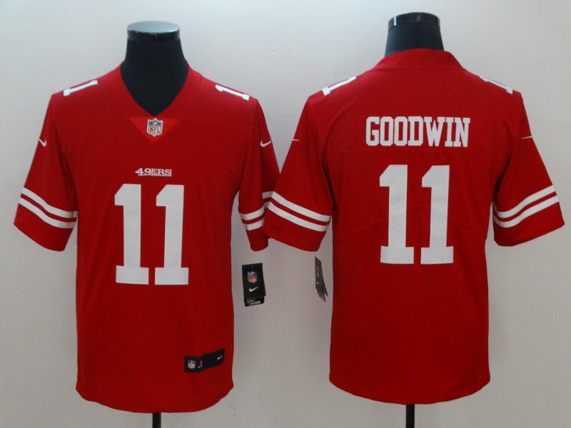 Men San Francisco 49ers #11 Goodwin Red Vapor Untouchable Player Nike Limited NFL Jerseys->san francisco 49ers->NFL Jersey
